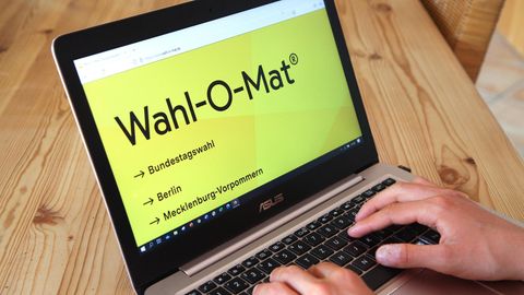 Internetseite Wahl-O-Mat