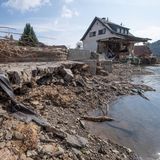 Ein zerstörtes Haus an der Ahr