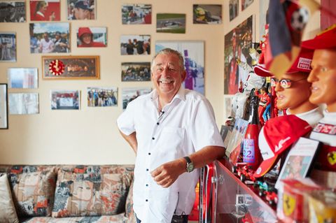 Reiner Ferling ist der 1. Vorsitzende des Schumi-Fanclubs