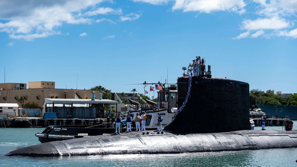 Das atomgetriebene Schnellangriffs-U-Boot USS Illinois