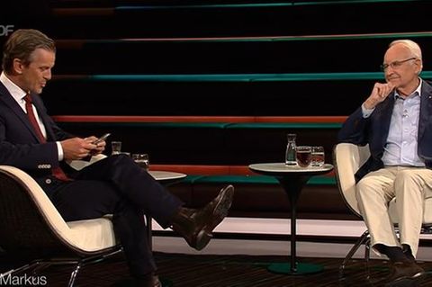 Markus Lanz und Edmund Stoiber