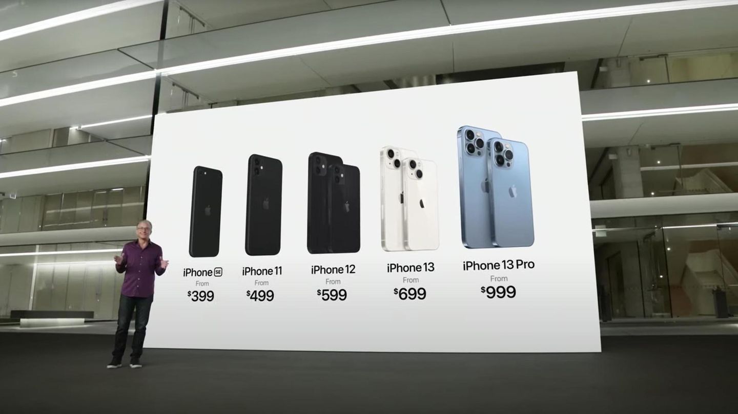 Bei der Vorstellung des iPhone 13 kündigte Apple auch an, die Preise des Vorgängers zu behalten
