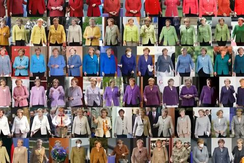 Mode-Rückblick: Outfits in allen Farben: Wie Angela Merkel sich gewandelt hat