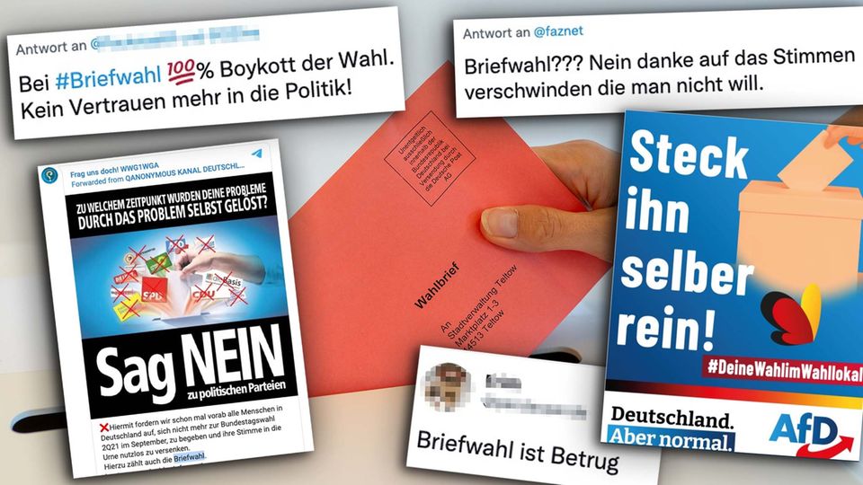 Wie rechte und Verschwörungstheoretiker versuchen, die Briefwahl nach Trump-Vorbild zu diskreditieren