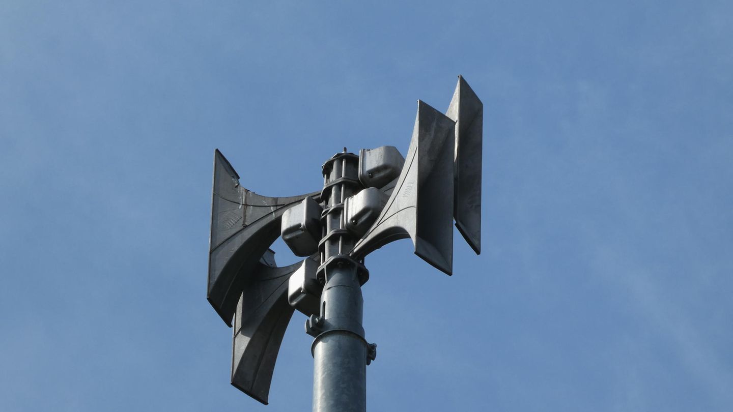Eine Elektronische Sirene zur Alarmierung und Katastrophenwarnung der Bevölkerung