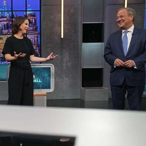 Olaf Scholz (SPD), Annalena Baerbock (Bündnis 90/Die Grünen) und Armin Laschet (CDU/CSU)