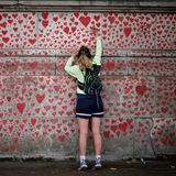 Die "National Covid Memorial Wall" in London