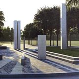 Entwurf der Gedenkmauer auf dem Heldenfriedhof in Manila