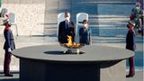 Das spanische Königspaar nimmt an einer Trauerzeremonie zum Gedenken an die Corona-Opfer teil