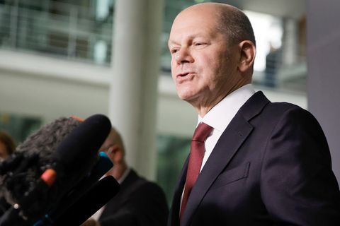 Olaf Scholz nach der Befragung zur Praxis der Anti-Geldwäsche-Einheit FIU