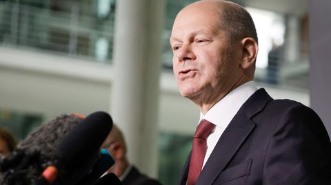 Olaf Scholz nach der Befragung zur Praxis der Anti-Geldwäsche-Einheit FIU