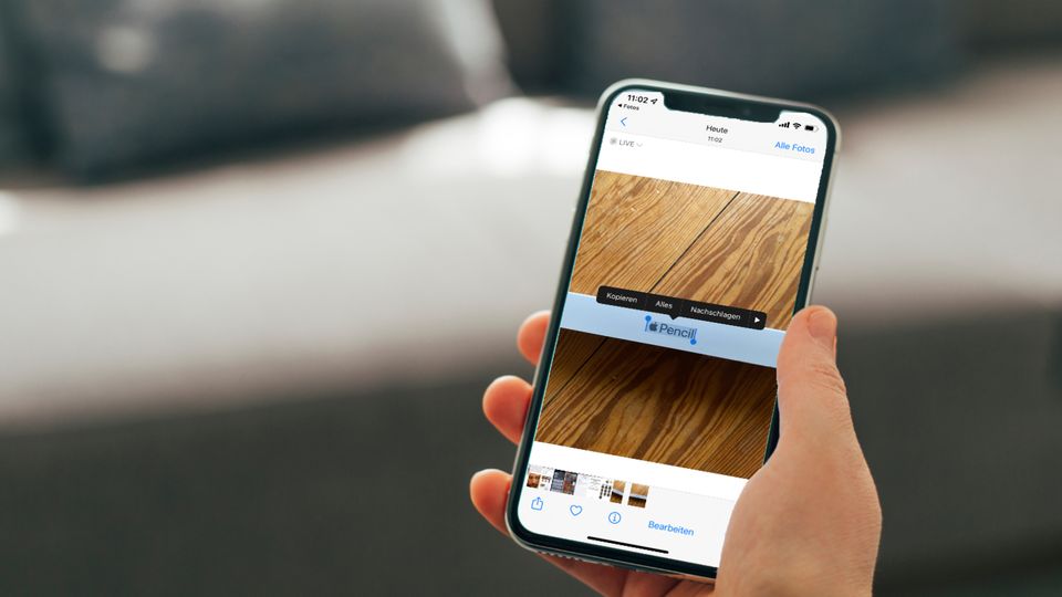 Neues iPhone-System: Die Foto-App erkennt mit iOS 15 nun auch Text in Bildern Die Foto-App erkennt mit iOS 15 nun auch Text in Bildern