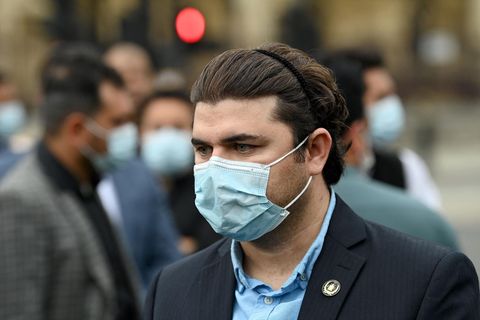 Rafi, ein ehemaliger Übersetzer der britischen Armee in Afghanistan, hat Mitte August vor dem Parlament in London die Lage in Afghanistan geschildert