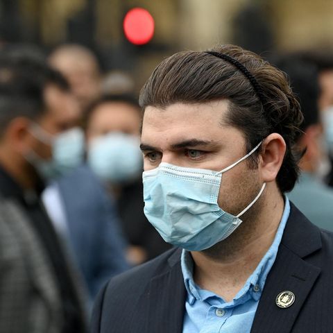 Rafi, ein ehemaliger Übersetzer der britischen Armee in Afghanistan, hat Mitte August vor dem Parlament in London die Lage in Afghanistan geschildert