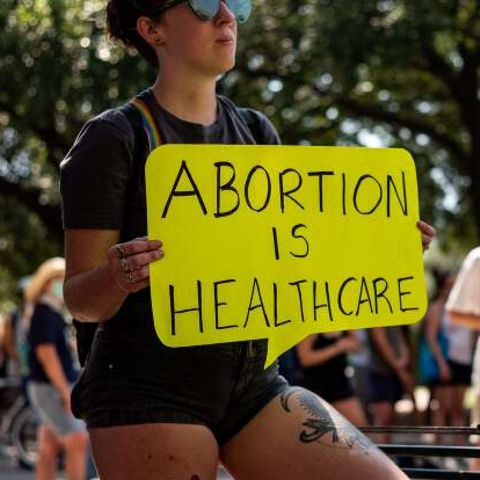 Pro-Abtreibungs-Demonstrantin in Texas