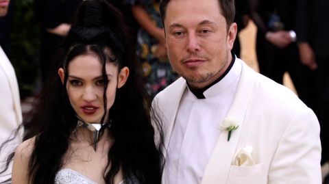 Elon Musk und seine Ehefrau Grimes
