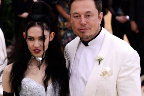 Elon Musk und seine Ehefrau Grimes