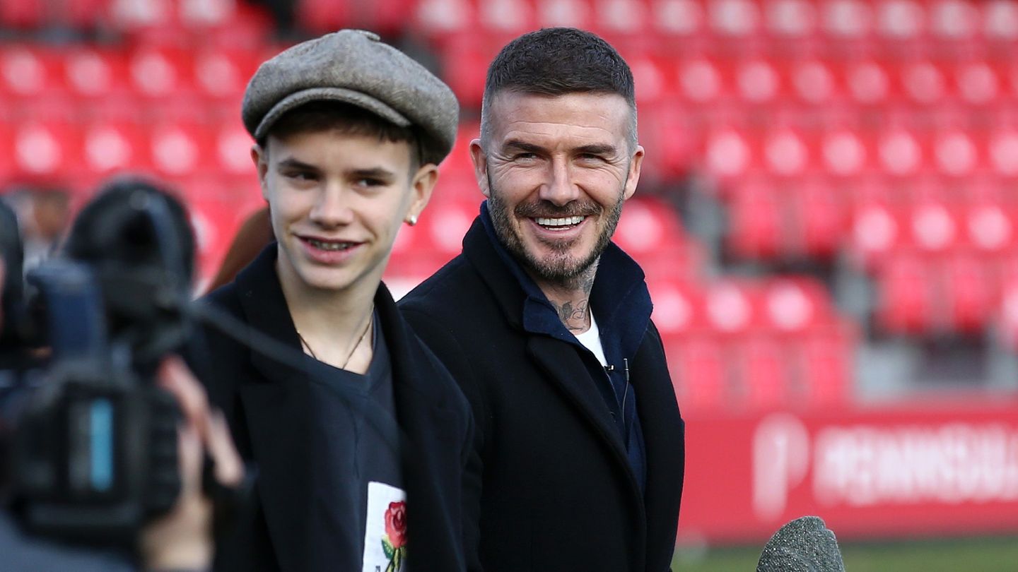 Romeo Beckham David Beckham 2019 Romeo Beckham David Beckham 2019