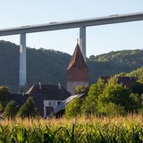 Auobahnbrücke  der A6 bei Geislingen