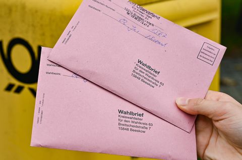 Bis drei Werktage vor der Bundestagswahl sollte die Briefwahl mit der Post zurückgeschickt werden
