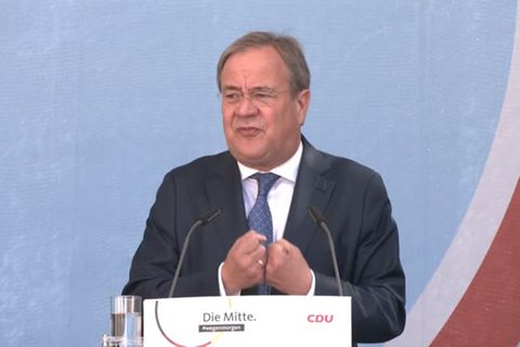 Video: Laschet warnt im Wahlkampf-Endspurt erneut vor Rot-Grün-Rot