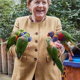 Zwei Hände voller Vögel: Ein Bild, das sicher in Erinnerung bleiben wird.