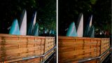 Smartphone-Test: Bei diesem Beispiel erscheinen beide Bilder ähnlich gut. Der Unterschied war beim Fotografieren selbst aber sofort spürbar: Während das iPhone 13 (links) den Nachtmodus mit drei Sekunden Belichtung benötigte, löste das iPhone 13 Pro Max dank des größeren Bildsensors sofort aus