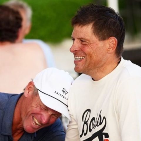 Die früheren Radsport-Profis Lance Armstrong (l.) und Jan Ullrich