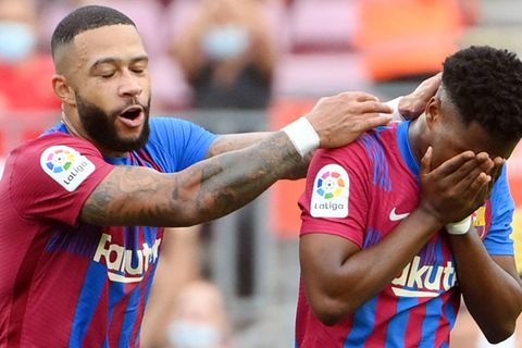 FC Barcelona Ansu Fati Memphis Depay