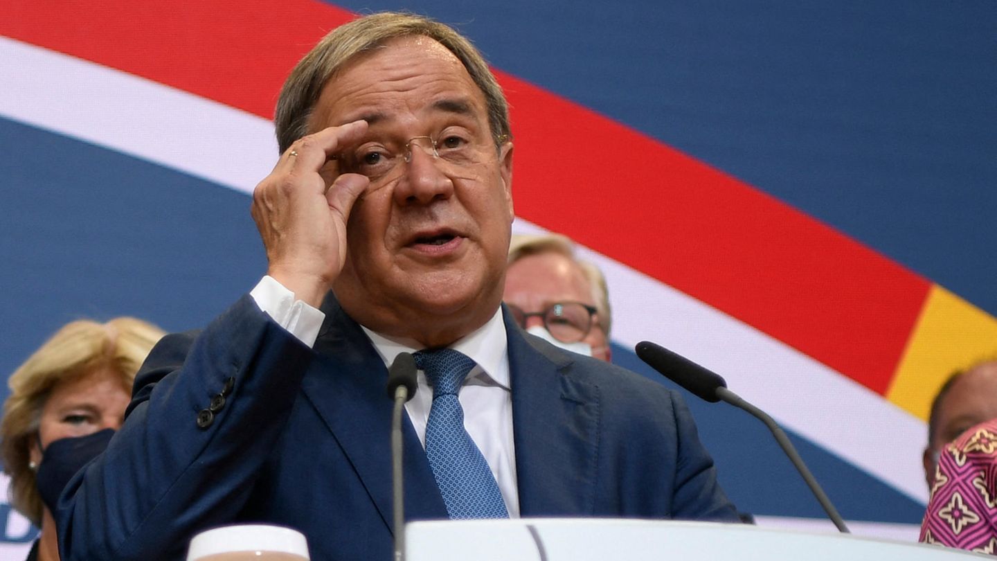 “Not satisfied with the result”: Armin Laschet on the federal election