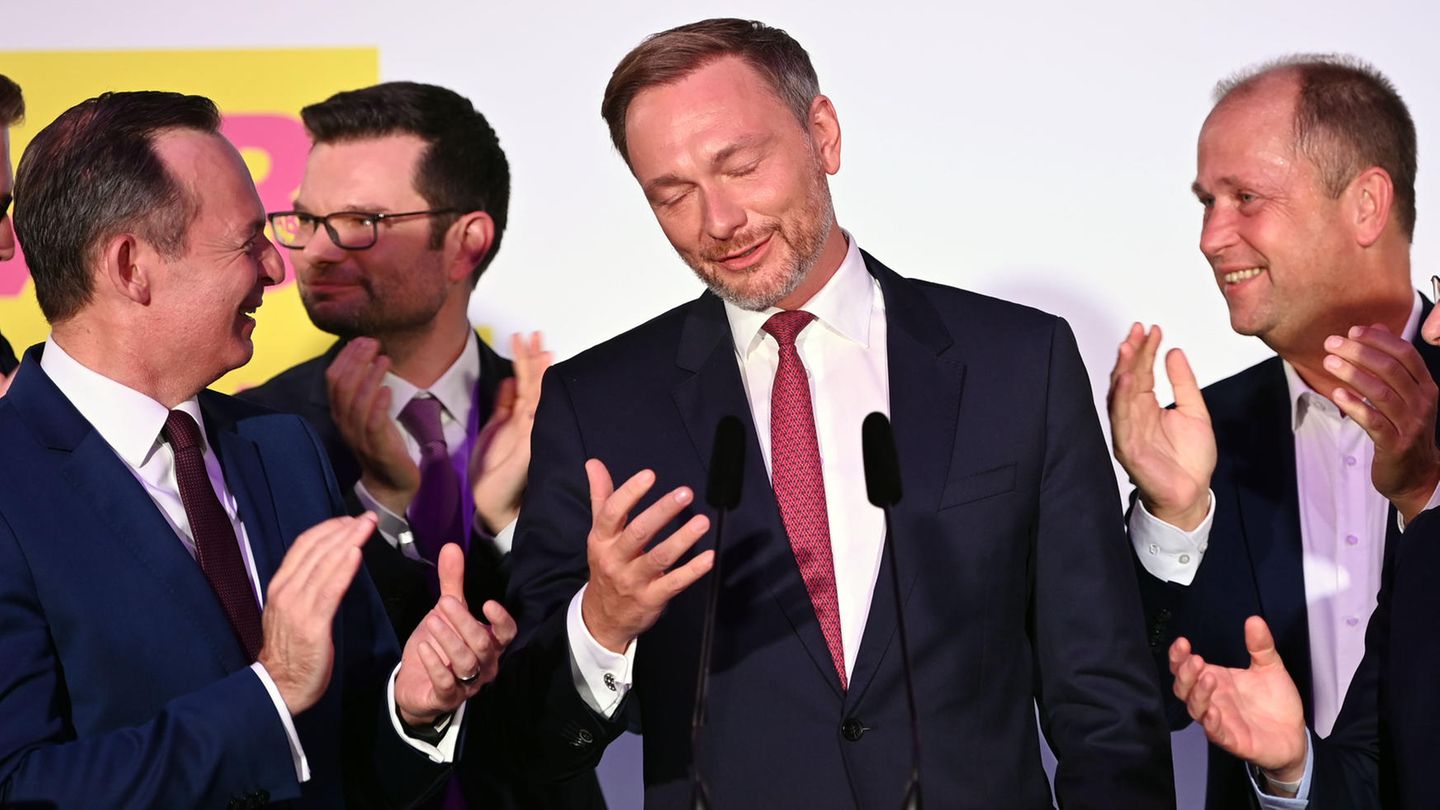 Christian Lindner nach dem Erfolg