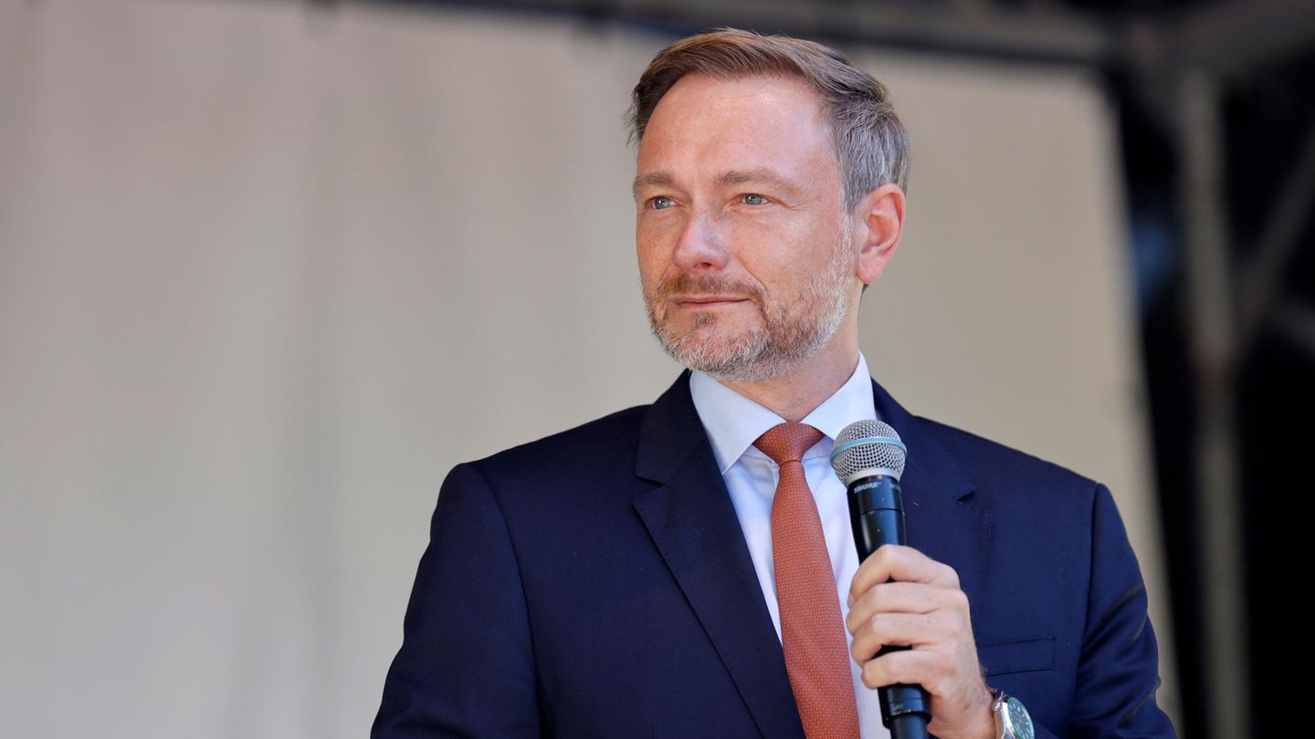 Christian Lindner beim Wahlkampfabschluss der FDP für die Bundestagswahl 2021