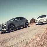 Vergleichstest Audi Q4 - Ford Mustang Mach-E