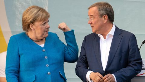 Angela Merkel geht im Gegensatz zu Armin Laschet als Gewinnerin aus der Wahl hervor
