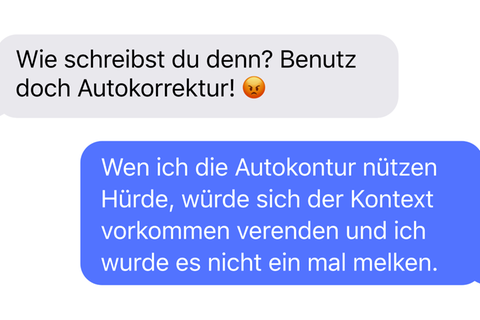 Grafik mit Text voller Tippfehler