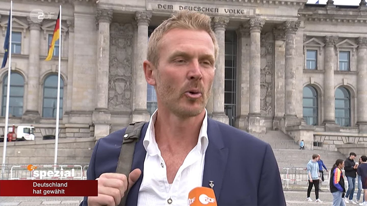 Nerling vor dem Reichstag
