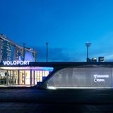 Während des Intelligent Transport Systems (ITS) World Congress 2019 in Singapur wurde auch dieses Modell eines Veloports vorgestellt.