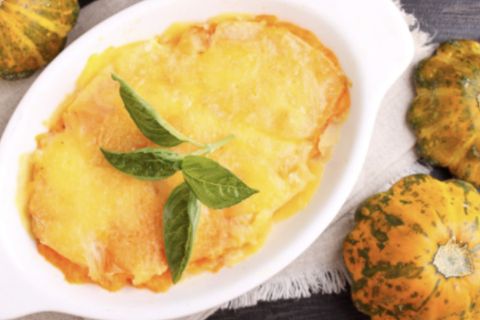 Blitzrezept: Leckeren Kartoffel-Kürbis-Auflauf aus nur fünf Zutaten