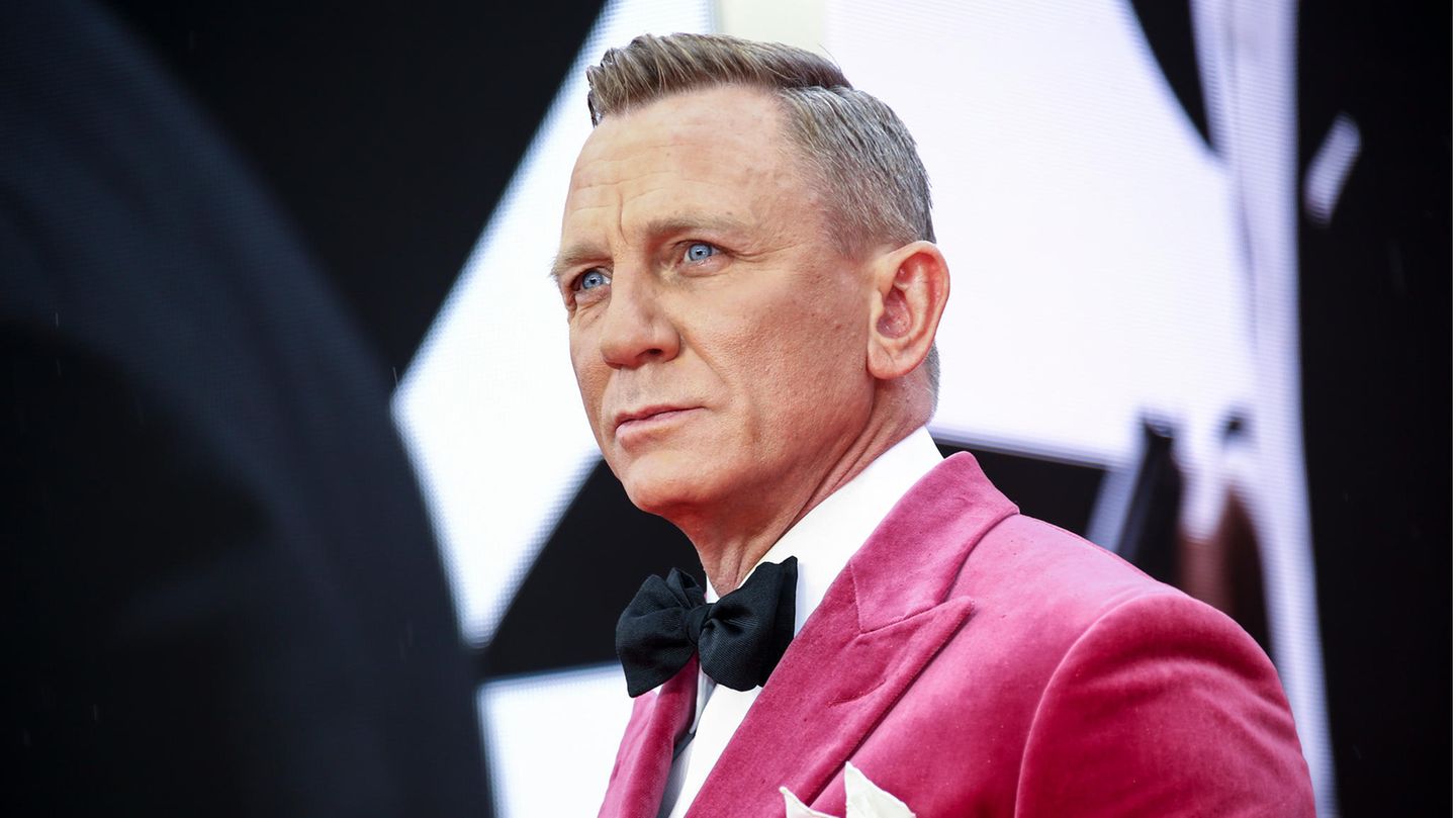 Hauptdarsteller Daniel Craig auf dem Weg zur "James Bond"-Premiere in London.