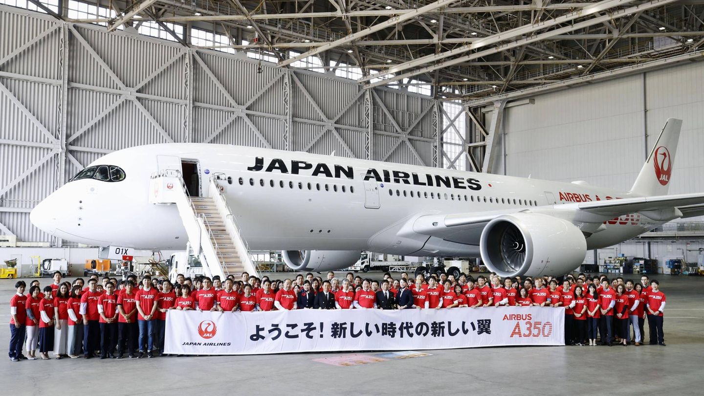 Airbus A350 von Japan Airlines
