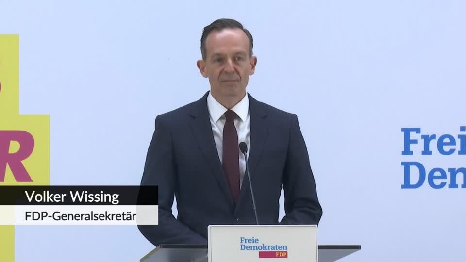 Video: FDP-Generalsekretär Wissing: Gespräche mit Grünen, Union und SPD geplant Video: FDP-Generalsekretär Wissing: Gespräche mit Grünen, Union und SPD geplant