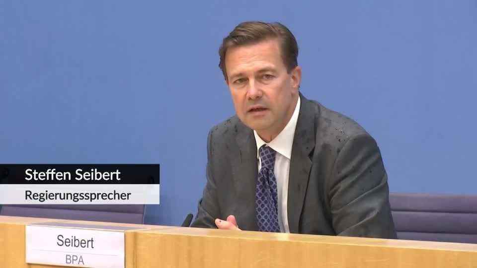 Video: Regierungssprecher Seibert: RT-Löschung ist eine Youtube-Entscheidung