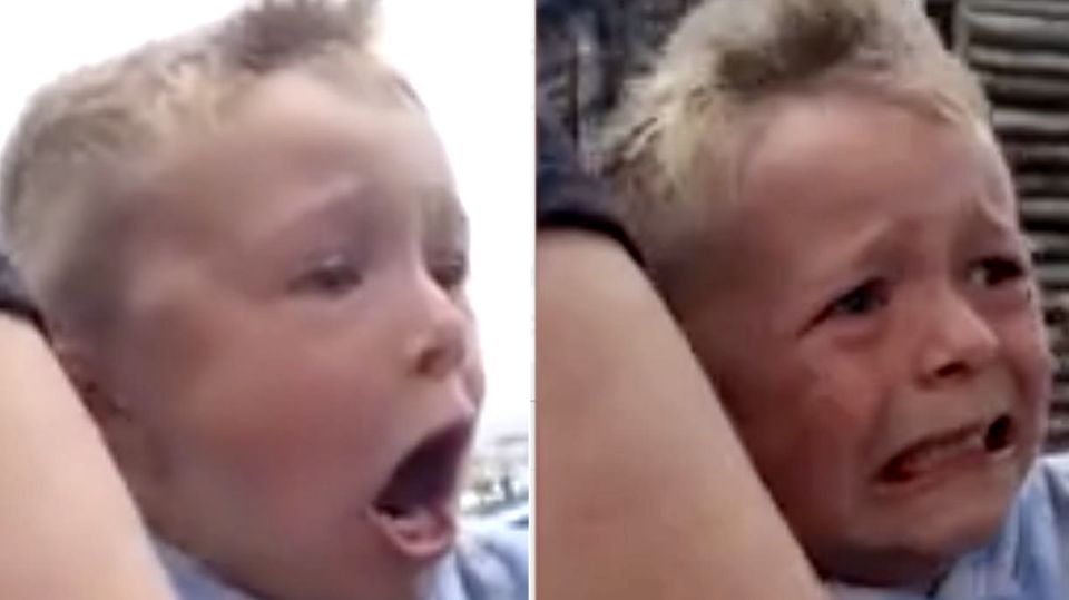Viralvideo: Fünfjähriger fährt zum ersten Mal Achterbahn und geht Viral Viralvideo: Fünfjähriger fährt zum ersten Mal Achterbahn und geht Viral