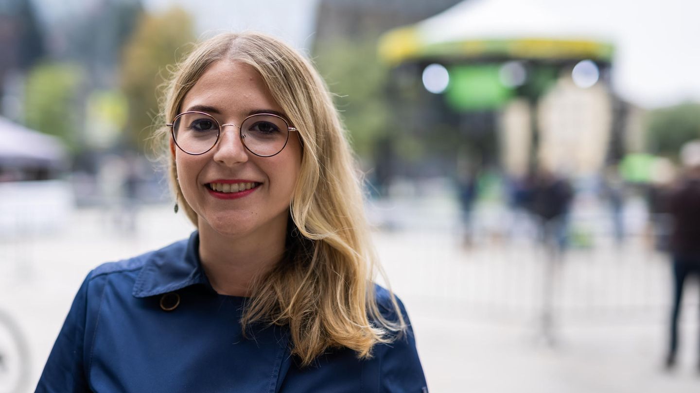 Chantal Kopf, 26, Grüne, eroberte als erste Grüne das Direktmandat im Wahlkreis Freiburg.