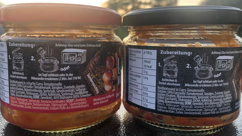 "Iss doch wurscht" im Test: Was kann der Currywurst-Snack im Glas aus "Die Höhle der Löwen"? Geschmacksache: "Iss doch wurscht" als Original und scharfe Variante