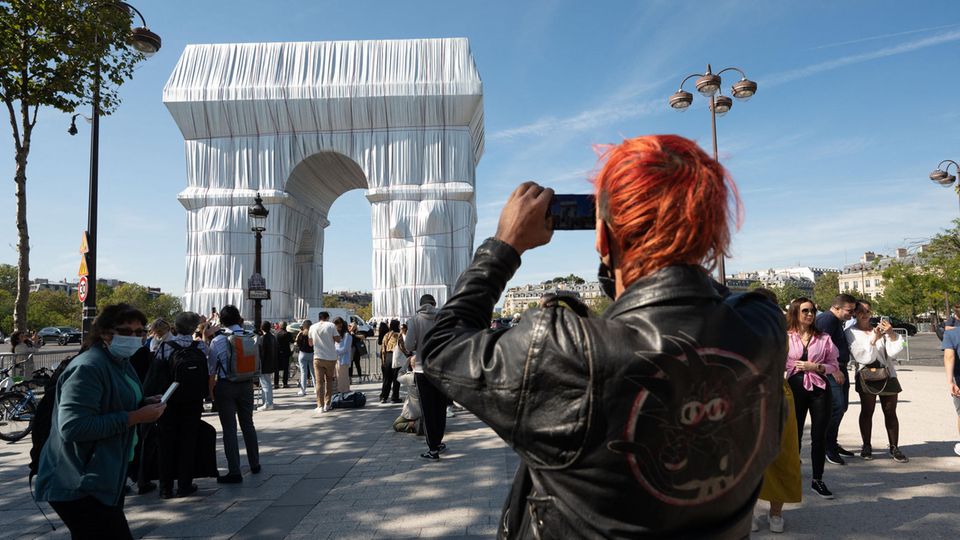 Das Projekt "L'Arc de Triomphe, Wrapped" ist bis zum 3. Oktober zu sehen.