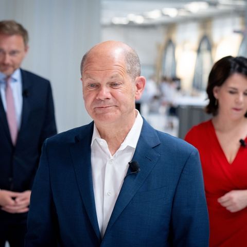 Christian Lindner, Olaf Scholz und Annalena Baerbock