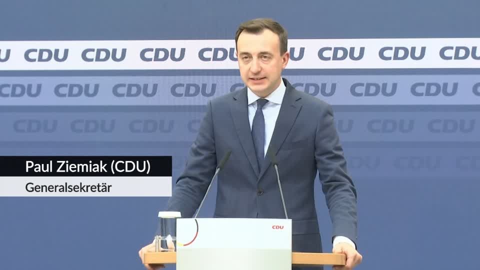 Video: CDU sondiert mit Zehn-Kopf-Team mit FDP und Grünen