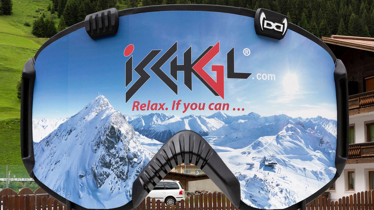 Überdimensionale Skibrille in Ischgl, Tirol