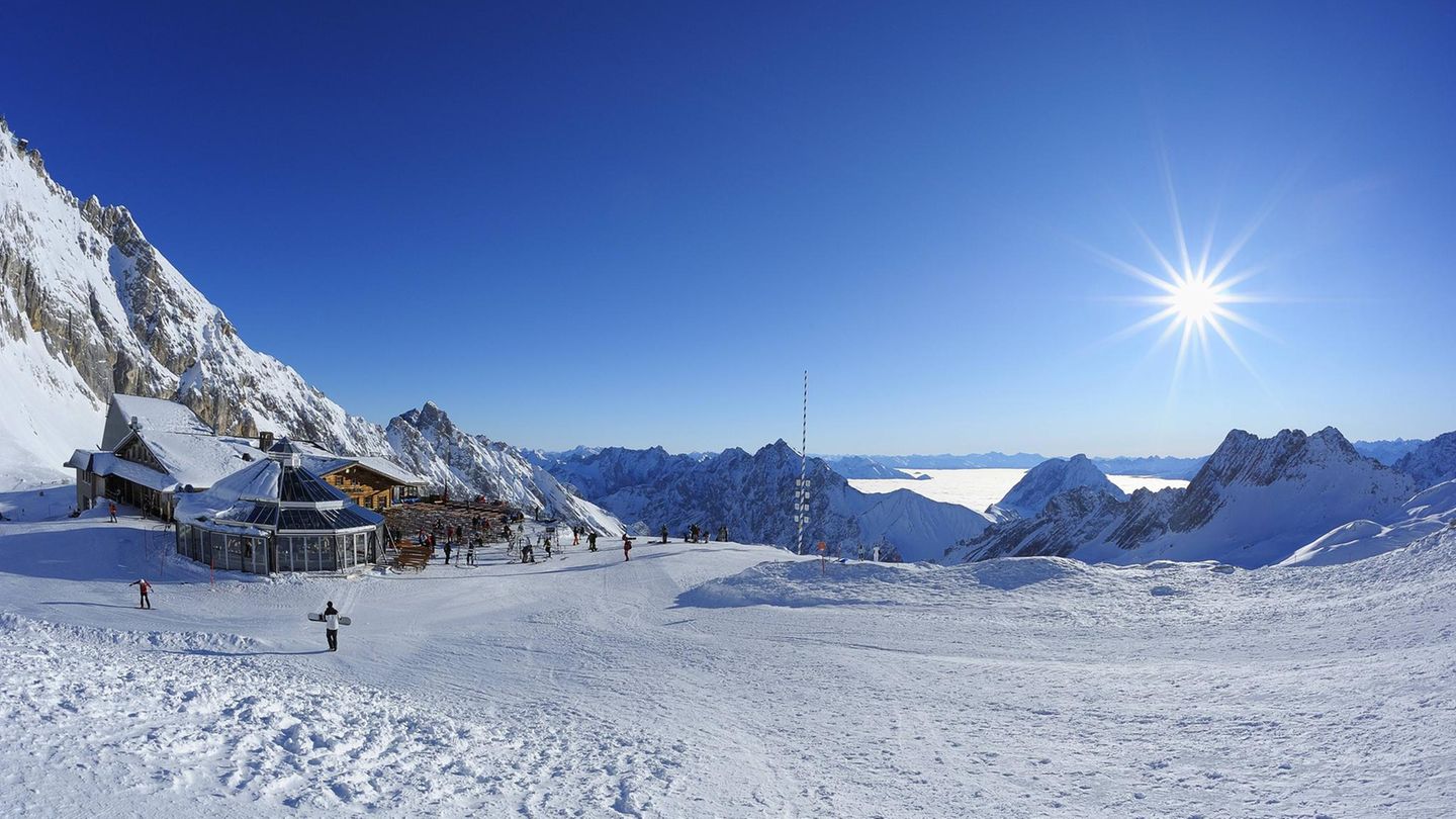 Zugspitzplatt im Winter